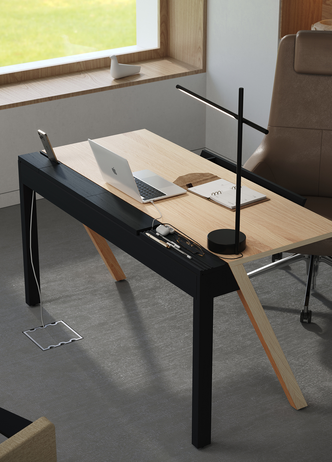 Plane M Стол письменный Дуб Натуральный