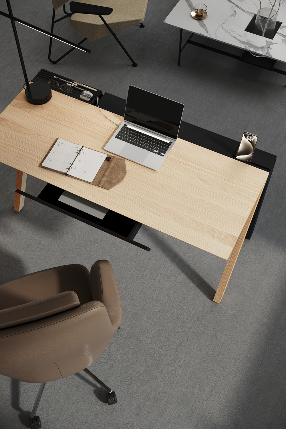 Plane M Стол письменный Дуб Натуральный