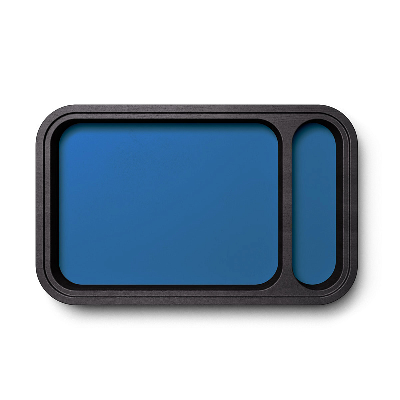 COPYЯчейка для шкатулки Basic/ячейка E45/ ясень черный матовый, цвет вкладки синий